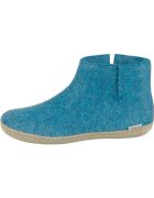 Glerups Pantofi DK Petrol Lammwollfilz