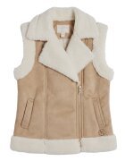 Guess Îmbracaminte SUEDE VEST INNER SHERPA