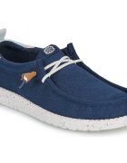 HEYDUDE Pantofi Wally Craft Linen Navy Blazer/Multi
