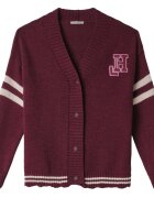 Hinnominate Îmbracaminte Cardigan Con Rotture Righe E Patch College