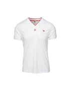 Huari Îmbracaminte T-shirt à col V blanc sport