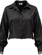 I Am Îmbracaminte Elisa lace cuff viscose satin shirt L 021