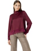 I Am Îmbracaminte Elisa lace viscose satin blouse L 022