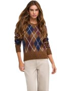Jacqueline De Yong Îmbracaminte Jdyreese L/S O-Neck Argyle Pullover Knt 15385711