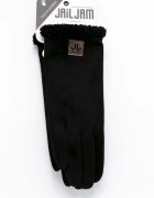 Jail Jam Accesorii Honey Bee Guanti Finto Camoscio C/Bordino Pelo