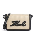 Karl Lagerfeld Genti K/signature Raffia Crossbo