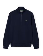 Lacoste Îmbracaminte High Neck Zipped Fleece Sweatshirt - Blue