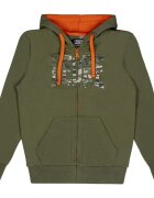 Leone 1947 Îmbracaminte Boy Hoody Full Zip Camouflage
