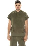 Leone 1947 Îmbracaminte Man Hoody Sleeveless Natural