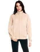 Leone 1947 Îmbracaminte Woman High Collar Bonded Full Zip Greyss