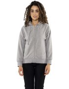 Leone 1947 Îmbracaminte Woman Hoody Full Zip Pearl