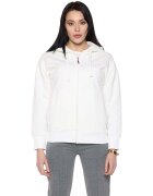 Leone 1947 Îmbracaminte Woman Hoody Full Zip Pearl