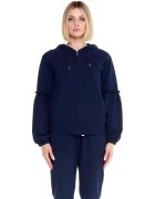 Leone 1947 Îmbracaminte Woman Hoody Full Zip Sparkly
