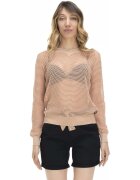 Leone 1947 Îmbracaminte Woman Knitted V Neck Earth Tones