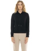 Leone 1947 Îmbracaminte Woman Rib Hoody Pearl