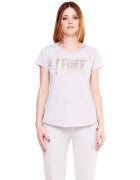 Leone 1947 Îmbracaminte Woman Short Sleeves Gold Silver