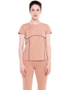Leone 1947 Îmbracaminte Woman T-Shirt Short Sleeves Earth Tones