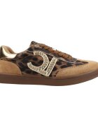 Lola Casademunt Pantofi Animal-print Sneaker With Logo And Stud