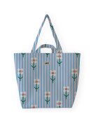 Lori Barcelona Genti Fine Stripe And Bloom Flowers - Blue/Pink