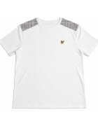 Lyle & Scott Îmbracaminte Check Panelled T-Shirt White