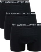 Marshall Artist Lenjerie intimă 3 Pack Boxer Shorts Black