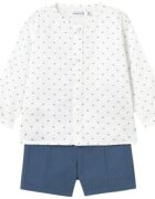Mayoral Îmbracaminte 1249 Conjunto bermuda y camisa estampada bebé Azul
