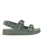 Melissa Pantofi Cross M Lover Platform - Green/Beige