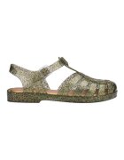 Melissa Pantofi Possession Shiny Sandals - Glitter Clear/Beige