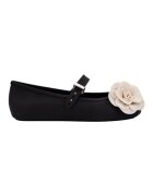 Melissa Pantofi Soft Ballerina Petals - Black/Beige