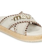 Mou Pantofi CRISS-CROSS SANDAL METAL STITCH