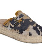 Mou Pantofi JUTE CLOG CAMO PRINT