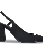 Nae Vegan Shoes Pantofi Women's Vegan Heeled Sandals Ember Black