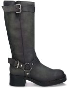 Nae Vegan Shoes Pantofi Women's Vegan Motorbike Boots Ruby Grey