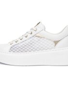 NeroGiardini Pantofi Skipper T.Palladium Net Bian T.Brill Platino 6074