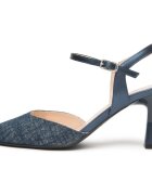 NeroGiardini Pantofi T.Lino Lurex 06 Avio Nettuno Oceano Tpu Adam Alek
