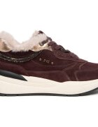 NeroGiardini Pantofi Velour Lunare Tortora Turandot Potting Soi Pu.Bide