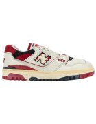 New Balance Pantofi Baskets 550 Premium cuir blanc avec détails rouges