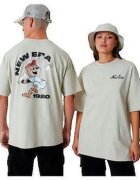 New Era Îmbracaminte T-shirt Oversize Graphique Beige
