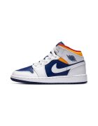 Nike Pantofi 1 Mid White Laser Orange Deep Royal Blue