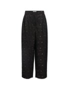 Object Îmbracaminte Lovia Trousers - Black/Seal Brown