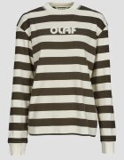 OLAF Îmbracaminte STRIPED RIB RETRO LOGO CREWNECK