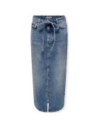 Only Îmbracaminte Gianna Belted Skirt - Medium Blue Denim