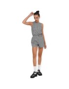 Only Îmbracaminte Maye Check Shorts - Black/White