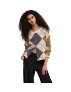 Only Îmbracaminte Noeme Cardigan - Oatmeal/Argyle/Dgm