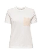 Only Îmbracaminte Top Enja Life Pocket - Cloud Dancer