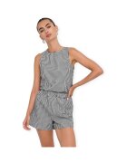 Only Îmbracaminte Top Maye Check - Black/White