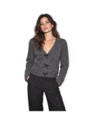 Only Îmbracaminte Zaggie Cardigan - Dark Grey Melange/Pear Bow