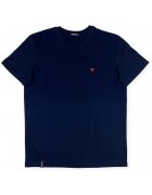 Organic Monkey Îmbracaminte Pixel Heart T-Shirt - Navy