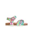 Pablosky Pantofi Champion Baby Sandals 439704 - Blanco Fantasia