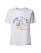 Pepe Jeans Îmbracaminte T-shirt Venusa blanc manches courtes col rond
